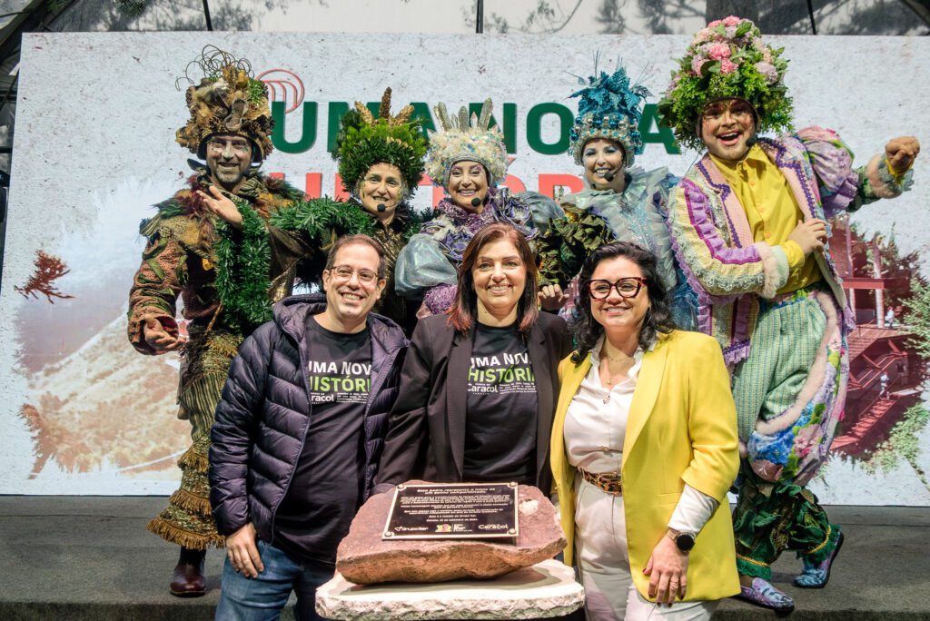 O vice-presidente de Operações do Grupo Iter, a gerente-geral do Parque do Caracol e a secretária estadual de Meio Ambiente e Infraestrutura do RS prestigiaram o evento no Parque do Caracol